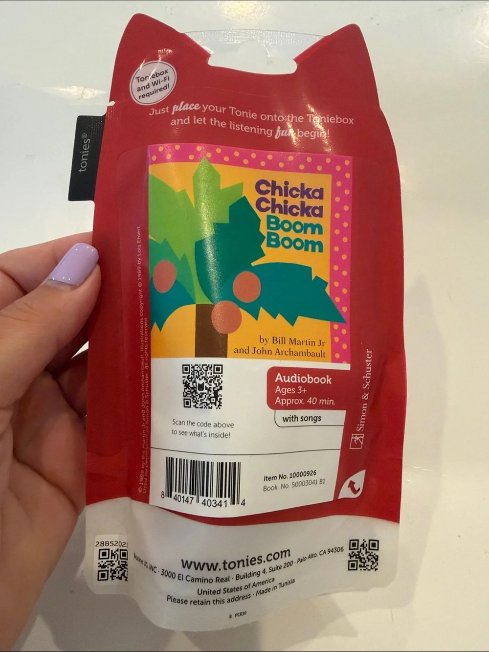 NWT Tonie Audiobook Character Chicka Chicka Boom Boom